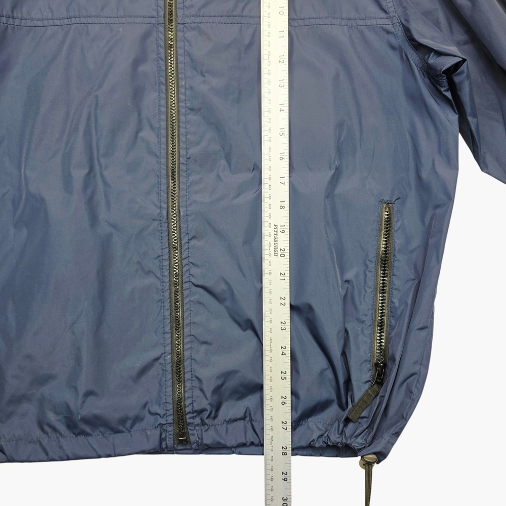Vintage Tommy Hilfiger Athletics Windbreaker Jacket Navy Blue Mens S Logo Tape - Picture 6 of 9